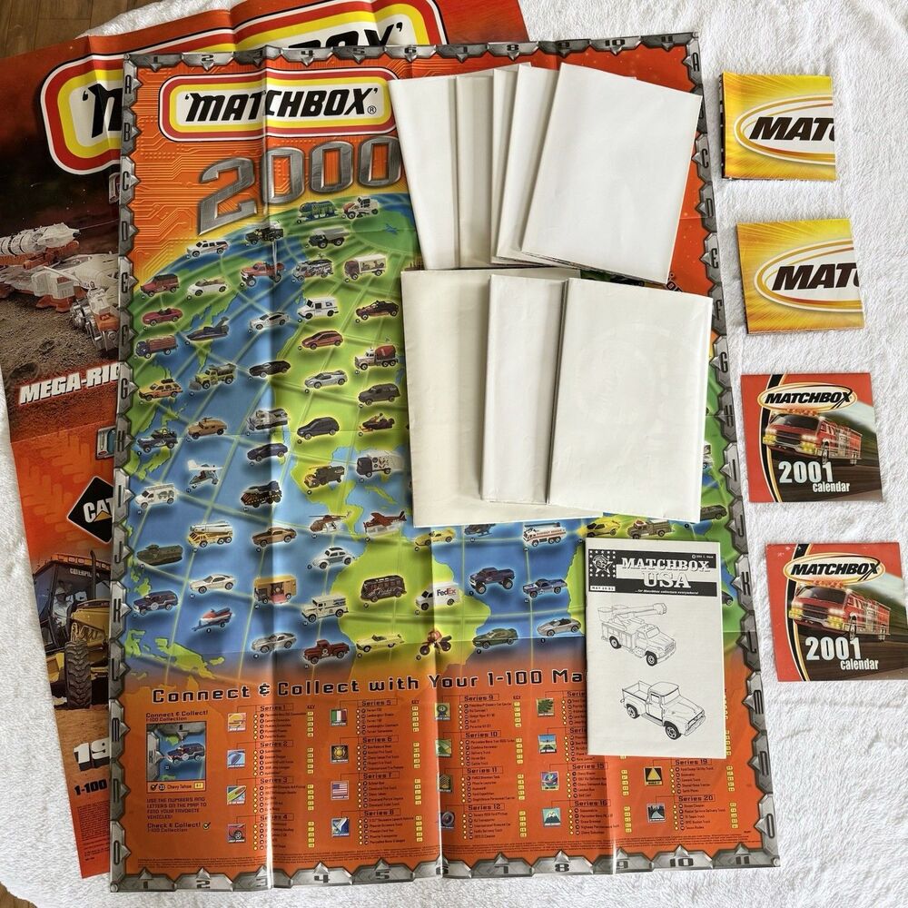 Matchbox And Hot Wheels Series POSTERS, CATALOG CALENDAR, Assorted Lot Of 15